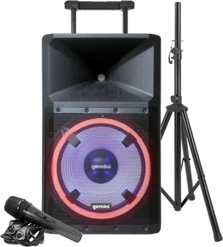 Gemini GSP-L2200PK 15" Ultra Powerful Bluetooth 2200 Watt Peak Speaker image 1