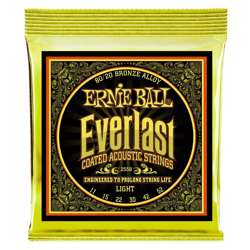 Ernie Ball 2558 Everlast Coated 80/20 Bronze Light 11-52 image 1