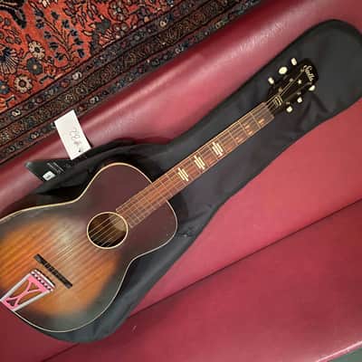 Harmony USA Stella H929 Parlor Guitar Late 1950s Sunburst image 10