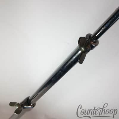 *Ludwig 1400 Model Cymbal Stand Flat-Base Vintage 60s-70s Chrome Flush Based USA image 6