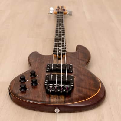 1982 Electric Wood Limited Wal Mk1 Pro Left-Handed Vintage Bass w/ Case, Paperwork image 10
