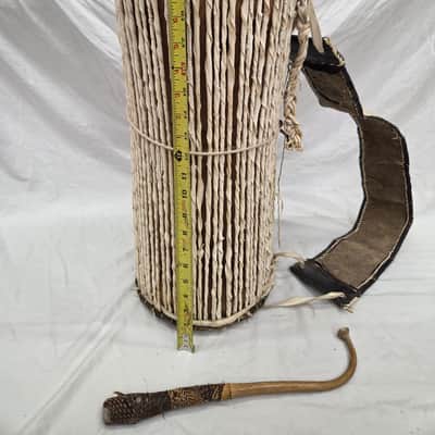 20" Hand-Made Nigerian "Talking Drum" (C020-9) image 5