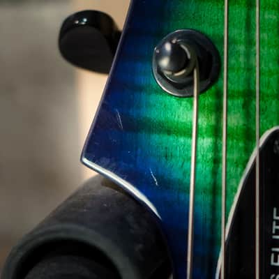 Schecter C-6 Elite Aqua Burst Electric Guitar (782) image 8