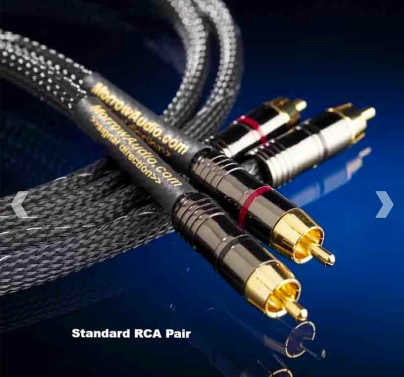 Morrow Audio MA4 RCA/RCA 1M pair 2024 - Black image 1