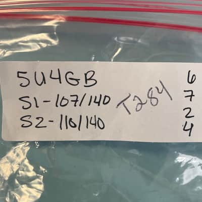 1950s Raytheon 5U4GB Vintage Black Plate Side Getter Rectifier Tube! T284 image 8