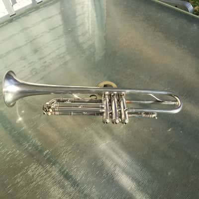 SUMMER DEAL MARTIN 1926 HANDCRAFT DANSANT NICE SILVER TRUMPET SERVICED COMP. NICE VALVES MARTIN CASE MPC & ADAPTOR image 15