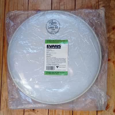 Evans TT13W10 UNO 58 1000 Tom Tom 13" White Batter Head 70s-80s  - Vintage white image 1