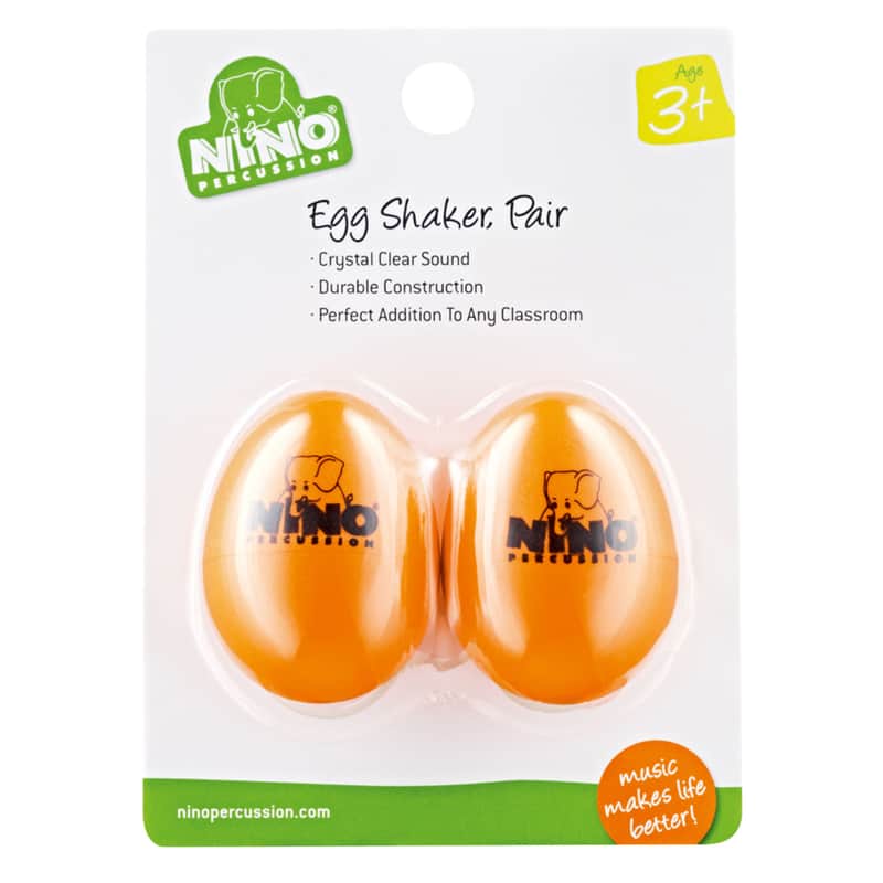 Meinl Egg Shaker Set NINO540OR-2, Orange, 2 pcs - Shaker image 1