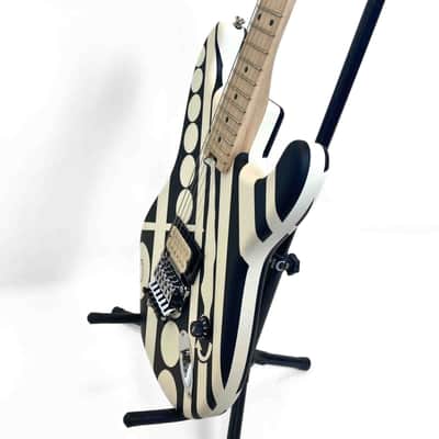 EVH Striped Series "Circles/See Ya"- Satin Black/White image 9