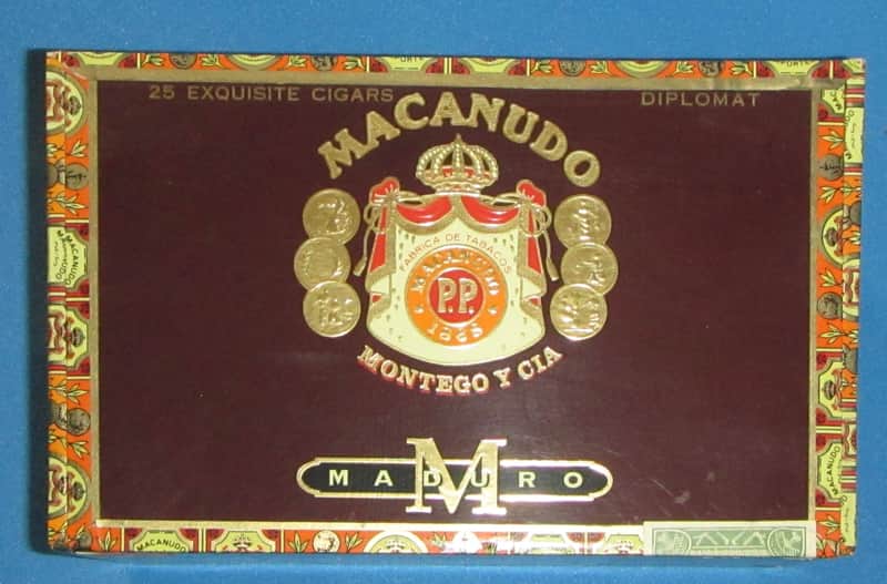 Macanudo Cigar box for build 2000's - Glossy brown image 1