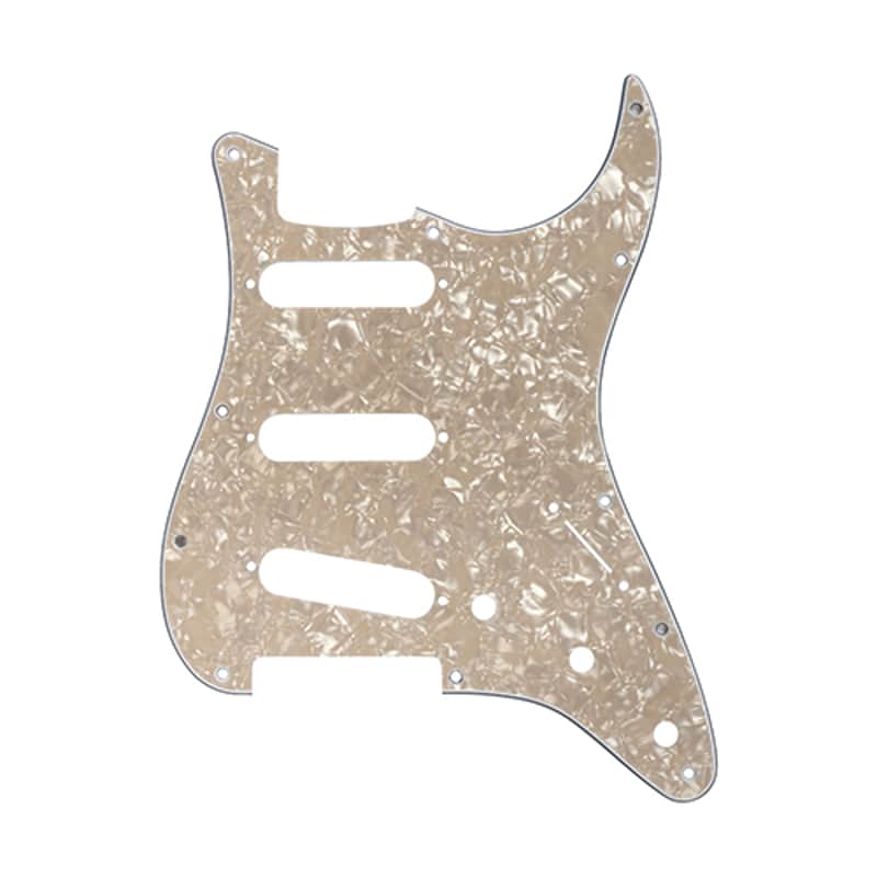 D'Andrea Pro Stratocaster/Strat 11-Hole Guitar Pickguard, Vintage Pearl, DPP-ST-VNP image 1