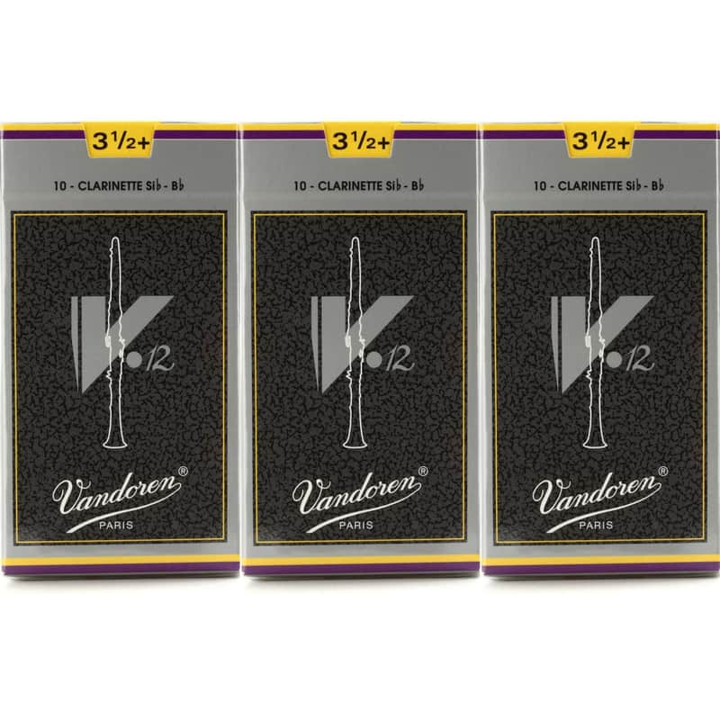 Vandoren V12 Bb Clarinet Reed - 3.5+ (30-pack) image 1