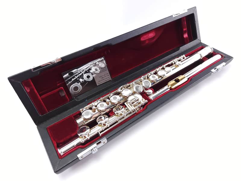 Refurbished Jupiter CXL *Gold Clad Lip* Silver Head Intermediate Flute B Foot image 1