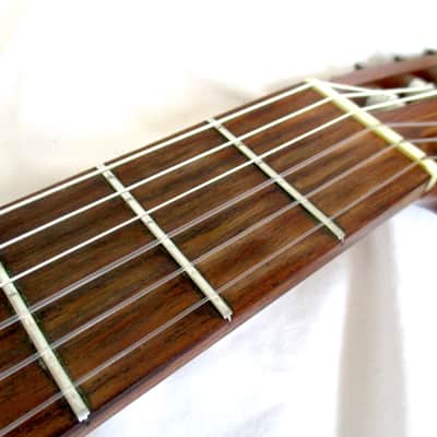 Aria  550 vintage classical guitar Japan  bone nut and saddle amazing tone,  player &  new set-up image 10