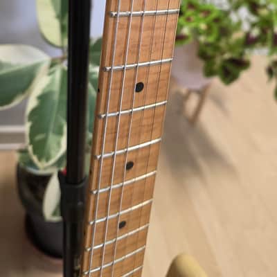 Fender Classic '50s Stratocaster 2000 Ash Body Flame Neck Custom Kinman HX Noiseless Pickups MIM Pro Mexican Strat Guitar image 12