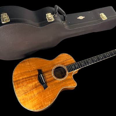 2011 Taylor K24CE Grand Auditorium w Flamed Koa Top Back & Sides ~ Natural image 13