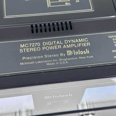 McIntosh MC7270 Digital Dynamic Stereo Power Amplifier image 11