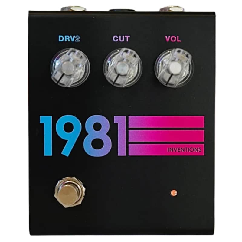1981 Inventions DRV2 No3 Distortion Effect Pedal, Black Hyperfade image 1