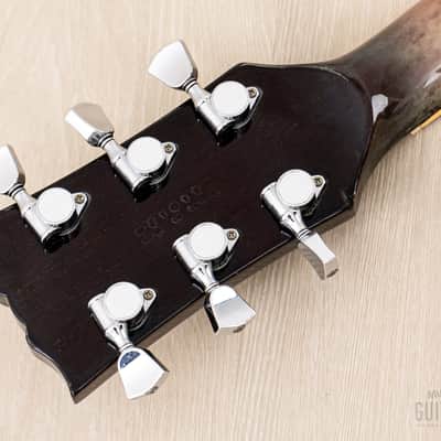1987 Yamaha Super Axe SA-1800 Vintage Carved Top Semi-Hollow Guitar Brown Sunburst w/ Spinex Humbuckers, Case image 5