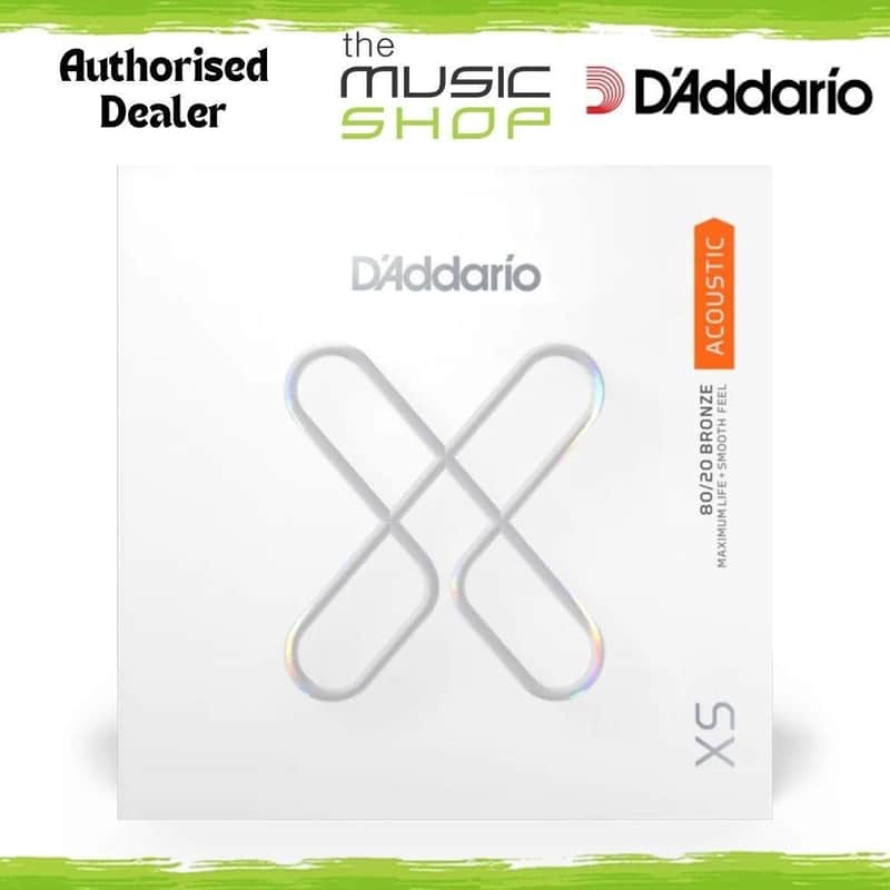 D'Addario XS Single 80/20 Bronze .042 Coated Acoustic Guitar String - XSBW042 image 1
