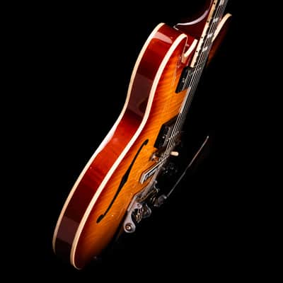 Pre-Owned 2022 Gibson ES-335 Figured Iced Tea with OHSC image 5