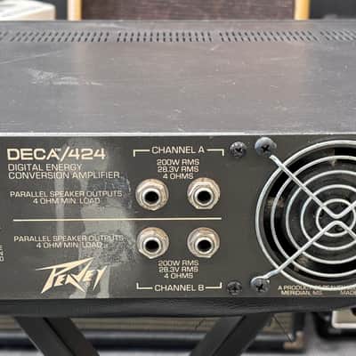 Peavey DECA/424 Power Amplifier 1980s - Black image 2