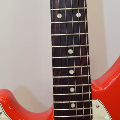 2022 Fender Kurt Cobain Jag-Stang Left-Hand Electric Guitar, Rosewood Fingerboard, Fiesta Red w/ Bag image 5