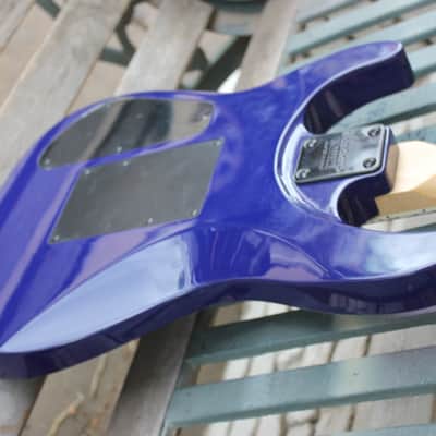 Jackson JS34Q DKA-M Dinky Archtop with Maple Fretboard (Translucent Blue) image 11