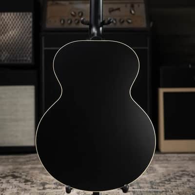 Gibson Century Collection J-185 12-Fret Acoustic Guitar - Ebony with Hardshell Case image 7