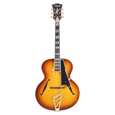 D'Angelico Excel Style B Hollow Body Guitar - Dark Iced Tea Burst - B-Stock image 2