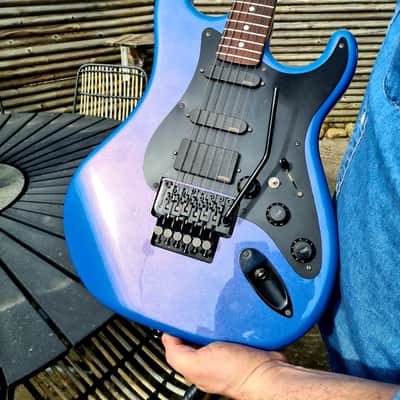 Kramer Pacer Deluxe 1986 Flip Flop Blue Reb Beach Tribute image 19