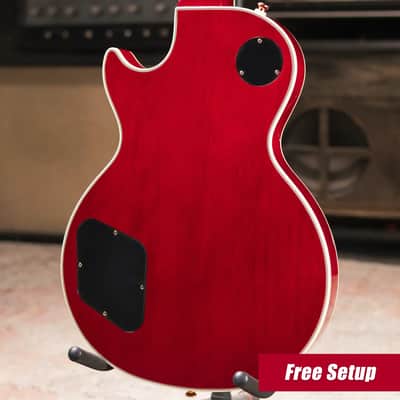 Epiphone Les Paul Custom Electric Guitar - Heritage Cherry Sunburst with Gig Bag image 2