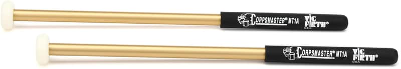 Vic Firth MT1A Corpsmaster Multi-tenor Mallets (2-pack) Bundle image 1