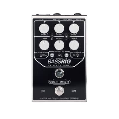 Origin Effects BassRig '64 Black Panel Preamp and Overdrive Pedal, Black Panel image 1