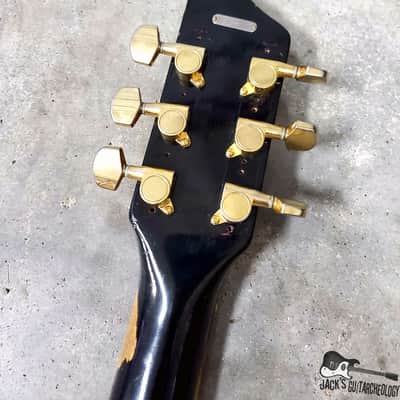 RARE Silvertone / Supro / Valco Artist Rhythm Tone "Art Deco" Electric Guitar (1958, Black & Gold) image 16