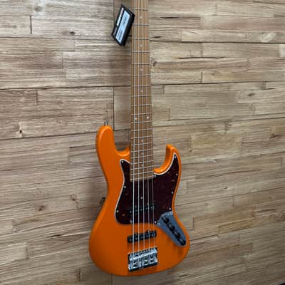 Sadowsky Metro Express 21- fret Vintage J/J 5- string bass 2024 - Candy Apple Orange Metallic  w/gig bag- B-stock image 2
