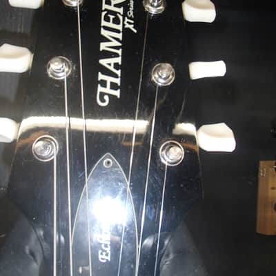 Hamer XT echotone burst semi-hollow guitar with hsc and seymour duncan pickups image 3