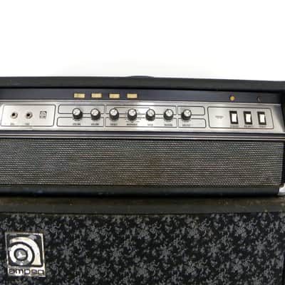 Vintage Ampeg V-4 Guitar 100 watt Tube Amp Head and Original 4x12" cabinet. 1976-1979 image 1