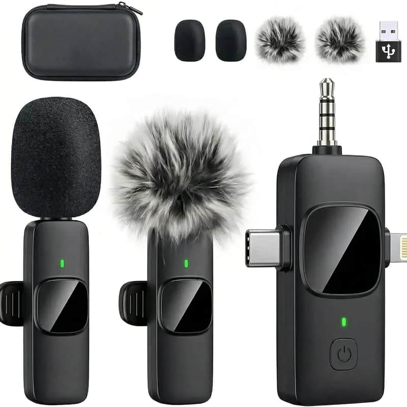Unbranded 4in1 Wireless Lavalier Microphone for iPhone, iPad, ...