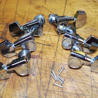 New Old Stock Ping 3x3 Chrome Guitar Tuners with installation Screws #2 image 1