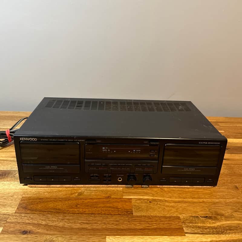 kenwood KX-W8060 stereo double cassette Tape deck Player Vintage image 1