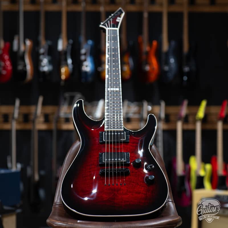 ESP E-II Horizon NT-II EMG w/ Case – See Thru Black Cherry Sunburst (B-stock) image 1