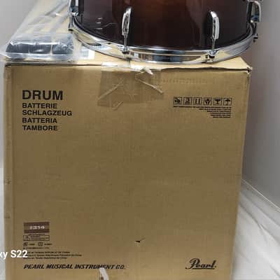 USED Pearl Session Studio Select Gloss Barnwood Brown 16x16" Floor Tom Drum w/Legs | Authorized Dealer image 1