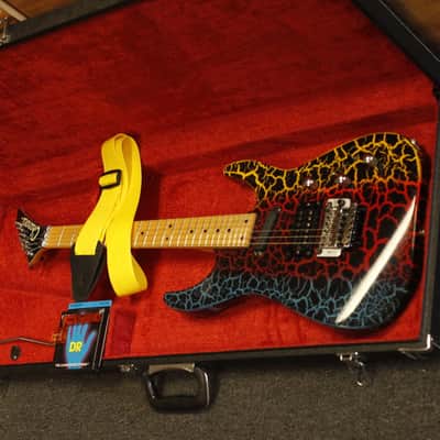 Charvel Fusion Deluxe Guitar, 80's Japan, Rainbow Crackle + HDSC Ships WW image 2