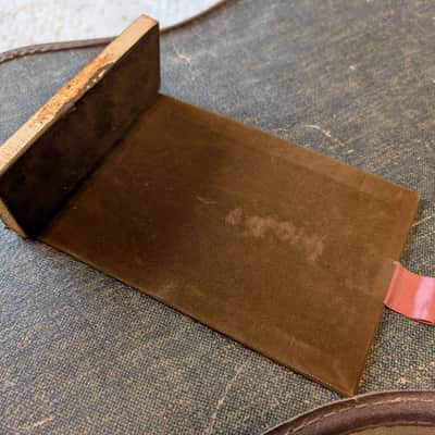 Gibson Guitar Case Pocket Door With Metal Badge Vintage 1960s Bronze CLEAN! image 6