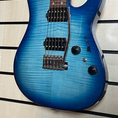 Ibanez AZ24S1F-TXB AZ Standard Transparent Turquoise Burst Electric Guitar image 3