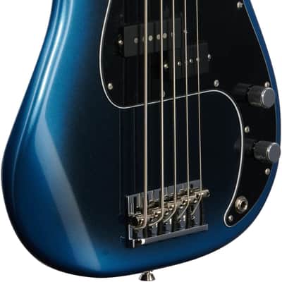 Fender American Pro II Precision Bass V Bass Guitar (with Case), Dark Night image 4
