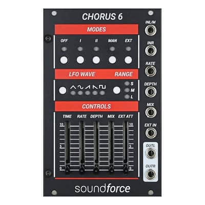 Soundforce Chorus 6 Eurorack Effects Processor Module (Black) image 2