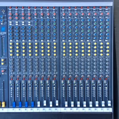 Allen and Heath GL3000 analog console with meter bridge, power supply and road case image 4