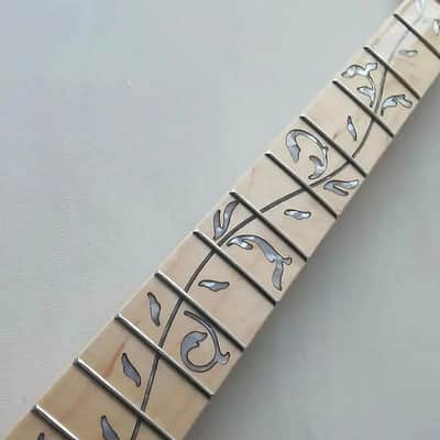 Telecaster Tele Style Guitar Maple Wood Neck with Tree of Life Inlay image 3